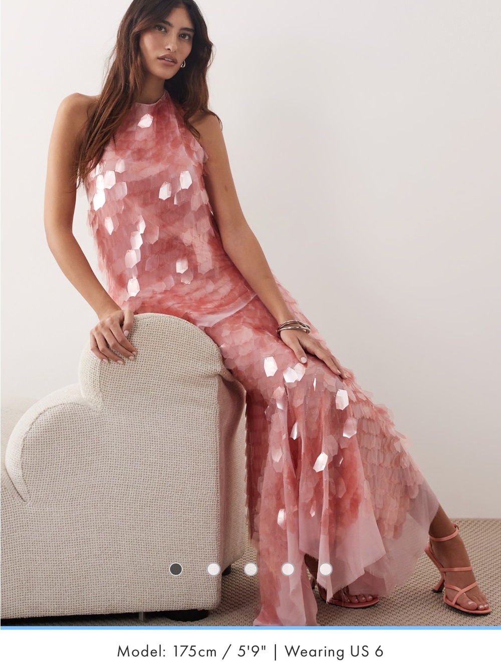 ASOS/ARRANGE embellished shard sequins set